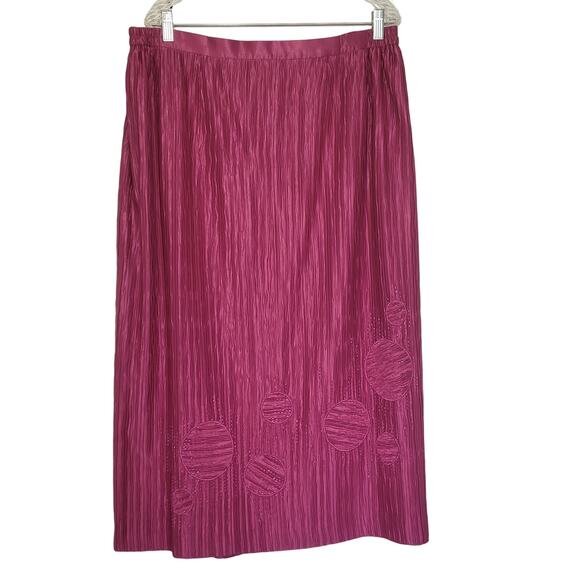 Natasia Collection New York 2 Piece Jacket Skirt Set Pink Womens Size 20 Formal - Picture 6 of 14